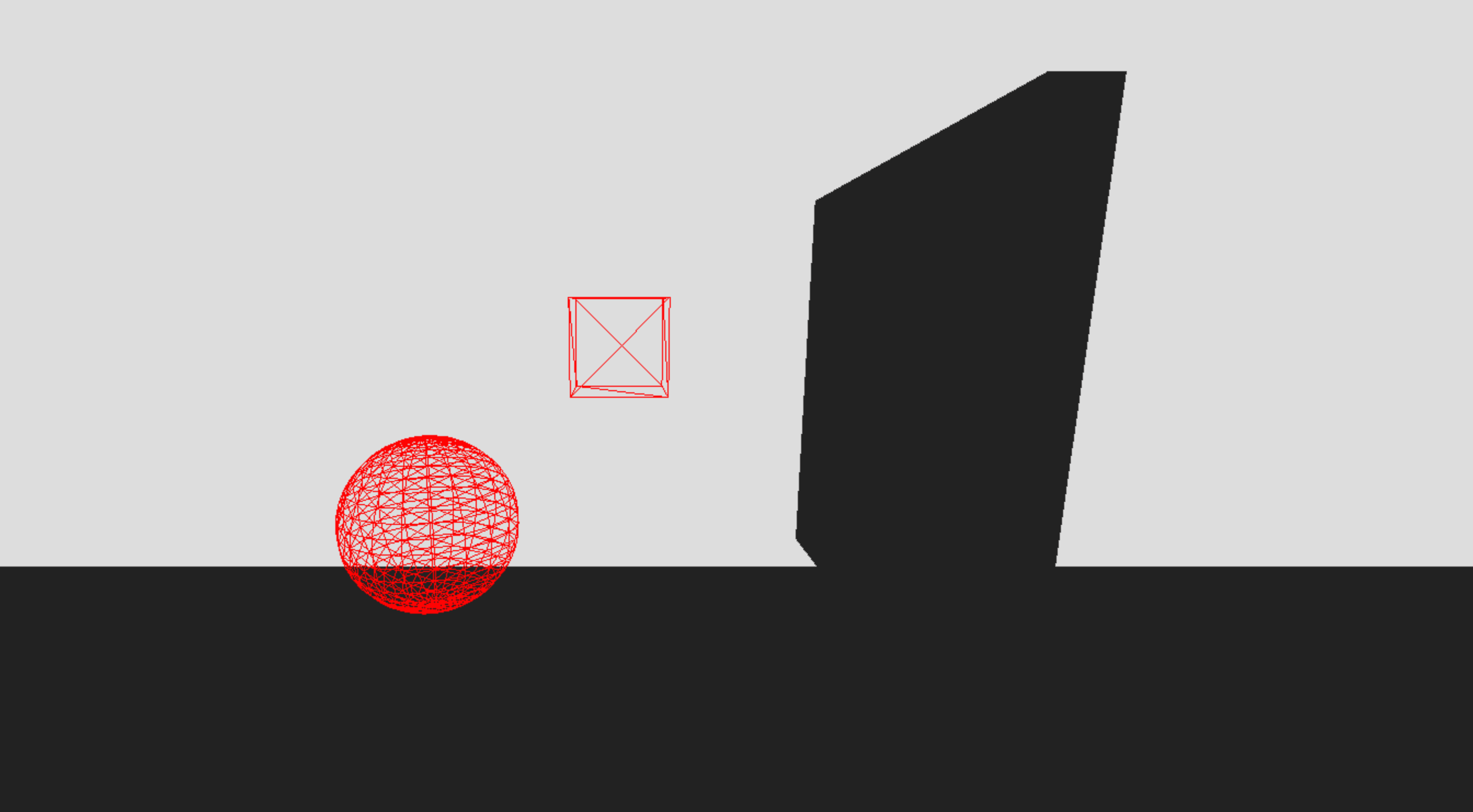 Sphere and cube falling